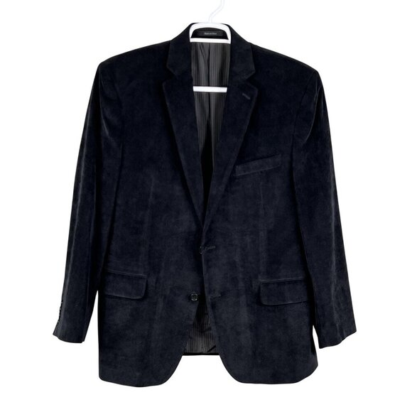 Calvin Klein Men 42R Black Corduroy Sport Coat Double Vented Timeless Minimalist - Picture 7 of 16